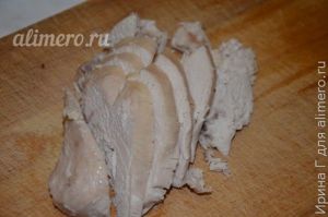 бутерброды с курицей и кресс-салатом