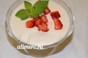 молочный десерт из ряженки вместо мороженого