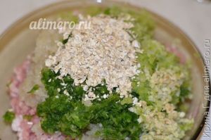 котлеты из свинины с овощами