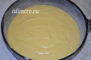 заливной пирог с черникой