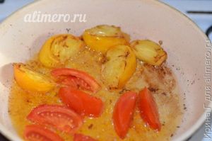 теплый салат с лисичками