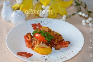 теплый салат с лисичками