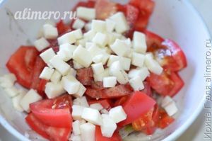 салат из помидоров и лука