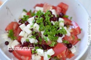 салат из помидоров и лука