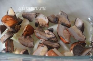 курица с грибами в духовке