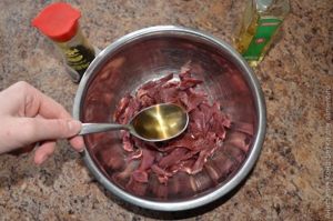 Жареное свиное сердце по-вьетнамски