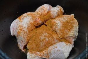курица под капустой