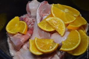курица с апельсинами