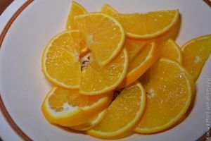 курица с апельсинами
