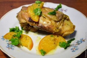 курица с апельсинами