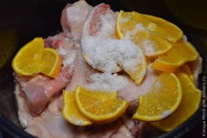 курица с апельсинами