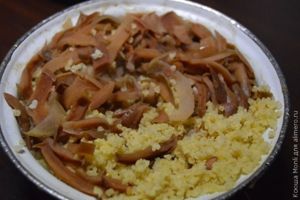 каша с яблоками