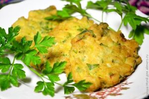 луковые оладьи