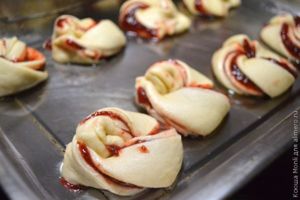 клубничные булочки