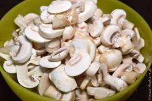 грибная паста с чесноком