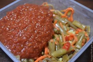 рис со спаржевой фасолью