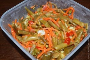 рис со спаржевой фасолью
