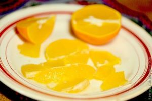 коричневый рис с цитрусами