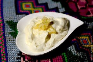 гренки с бастурмой