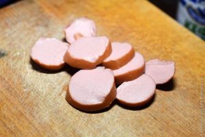 оладьи с сардельками