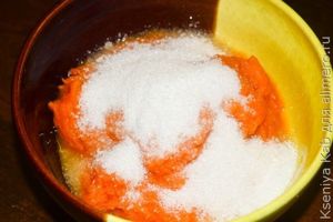 тыквенная каша с галушками
