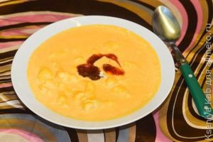 тыквенная каша с галушками