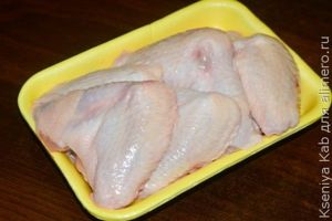 крылышки с гречкой