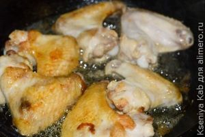 крылышки с гречкой