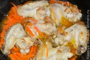 крылышки с гречкой