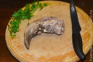 язык отварной