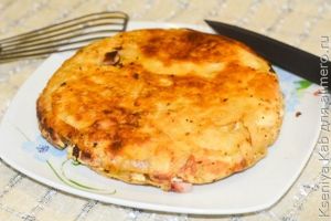 пирог на сковороде