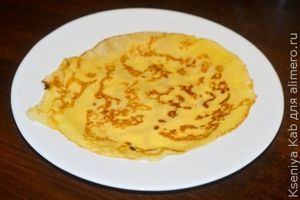 блины с творогом