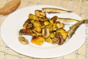картошка с грибами