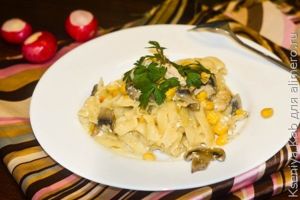 гнезда из макарон