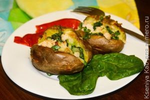фаршированный картофель
