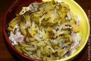 салат с куриными пупками