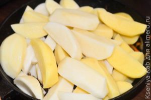 картофель с мясом в мультиварке