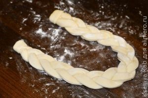 пасхальная корзинка из теста