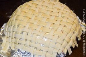 пасхальная корзинка из теста