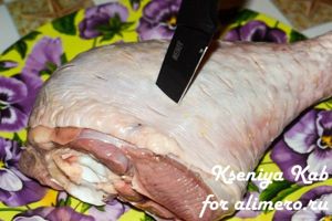голень индейки в духовке