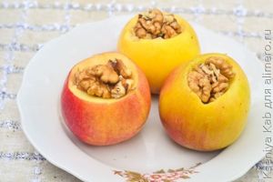 печеные яблоки в микроволновке