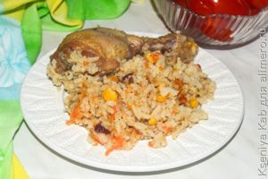 плов с курицей