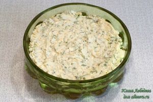 Салат с печенью трески