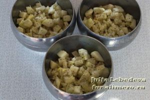 Картошка с овощами в горшочках