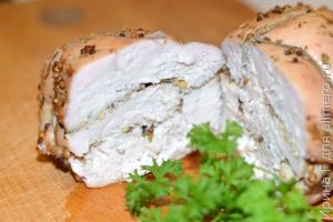 куриный рулет в духовке