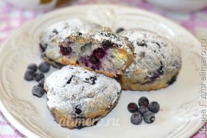 маффины рецепт с черникой