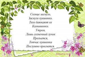 Стихи про цветы для детей