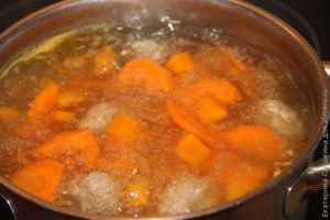суп с тыквой, морковью, фрикадельками