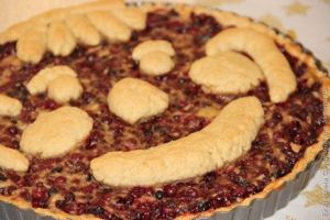 пирог с брусникой