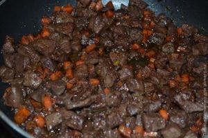 Кекс с овощами и печенью
